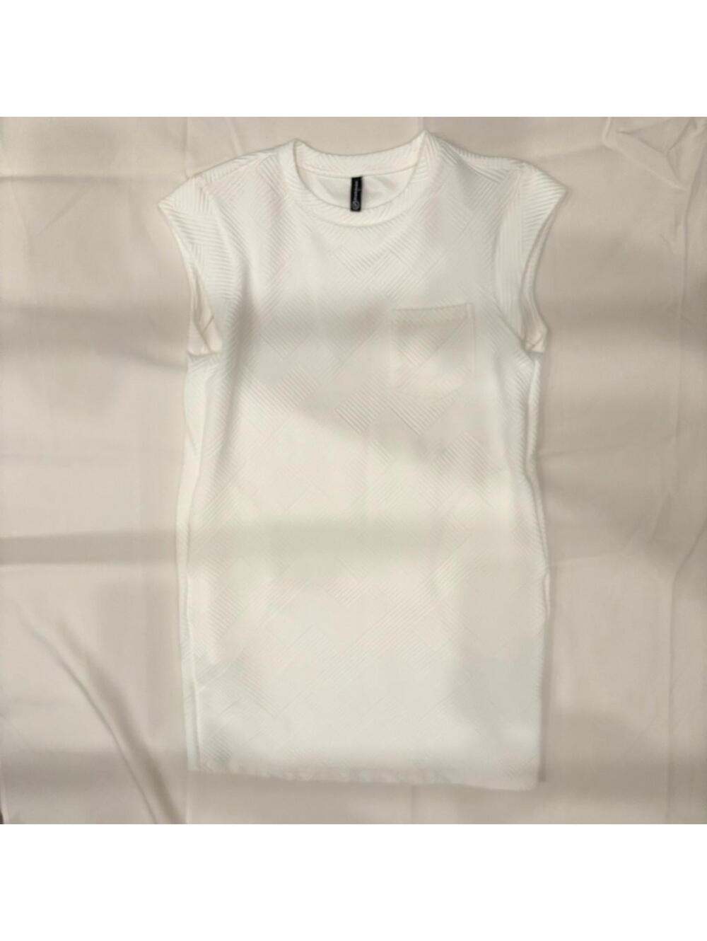 Chic White Sleeveless Mini Dress